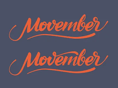 Movember - Caligraphy caligraphy handwriting movember type typography