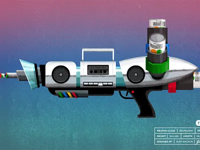 Graf Blaster drawing future52 graffiti gun illustration illustrator spraypaint weapon