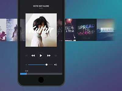 Cover's slider for Bitzik bitcoin bitzik cover mobile music player