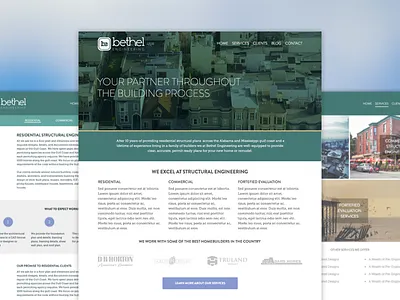 Bethel Marketing Site blue bluefish design expressionengine fish marketing web