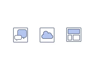 Feature Icons icons illustrations website design