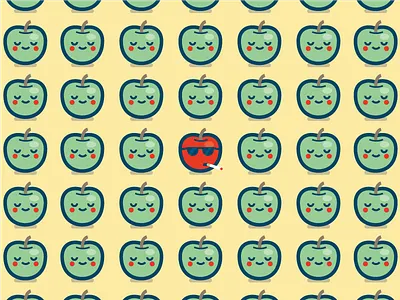 It takes just one. apple bored fruit fun smoking