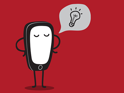 I have an idea idea illustration smartphone