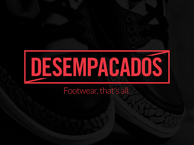 Desempacados blog box branding footwear identity logo sneakers