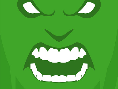 Minimal Hulk flat design hulk minimal super hero the avengers