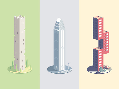 NeonMob Collection architecture buildings design illustration isometric neonmob skycraper