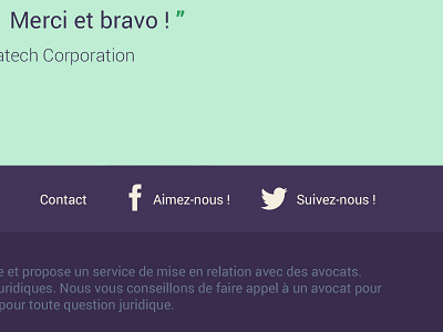 Footer facebook footer twitter