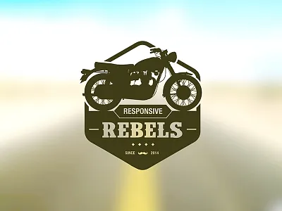 Responsive Rebels logo exploration logo motor rebels responsive team