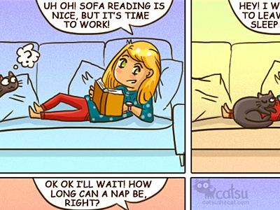 The one about weak-willed cat catsu comics crazy drawing lady raster