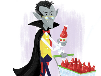 Vampire Shopping candy halloween ketchup vampire