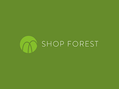 Shop Forest branding logo design logo mark