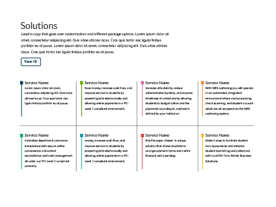 Services color color scheme grid layout sections services solution typography web