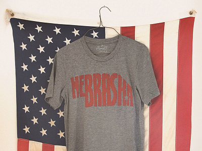 Nebraska Grey great plains joe horacek lincoln little mountain print shoppe nebraska print screen printing script silk screen typography usa