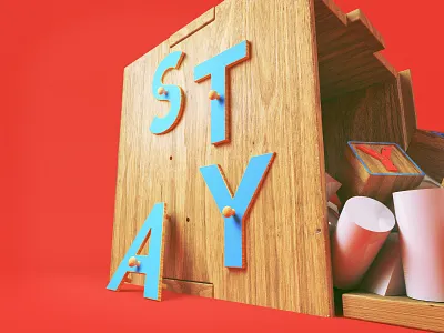 Childs Play 3d building blocks c4d childhood cinema 4d kids toys play toys type typography wooden youth