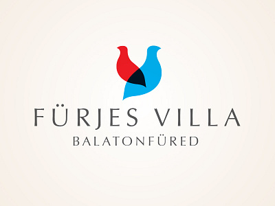 Villa Quail balaton bird logo quail