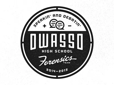 Forensics Team Badge, Take 4 badge debate oklahoma texture