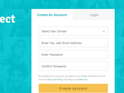 WIP Social Login design login network signup social ui ux website