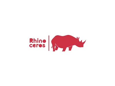 Rhinoceros - Logo animal egypt mansoura ramiiaz rhinoceros zoo