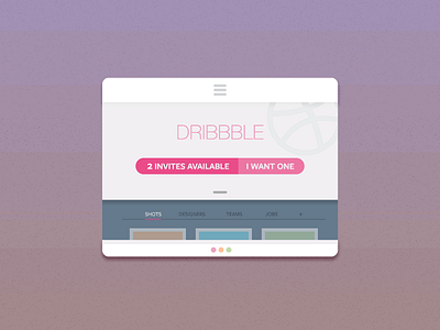 2 Invites dribbble flat giveaway illustrator invites miguelcm ui