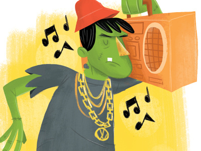 Hip Hop Halloween boom box candy frankenstein ghetto blaster halloween hip hop