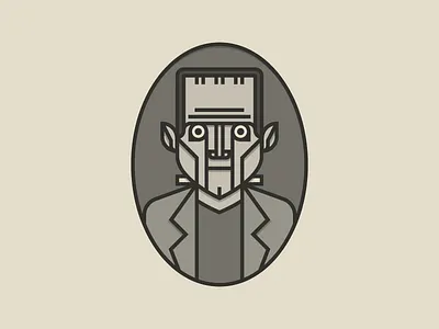 Monster Portrait Two frankenstein halloween illustration monster vector