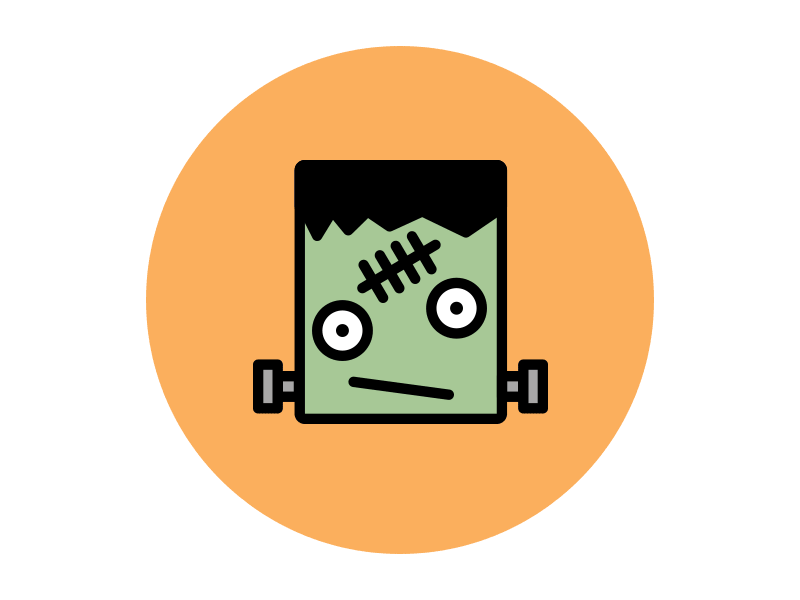 Franken Doodle frankenstein halloween