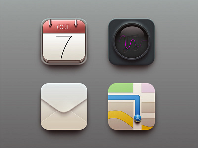 4icon email icon map music reality