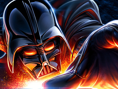 Darth Vader Illustration darth vader digital illustration episode iii illustration lucasfilm star wars