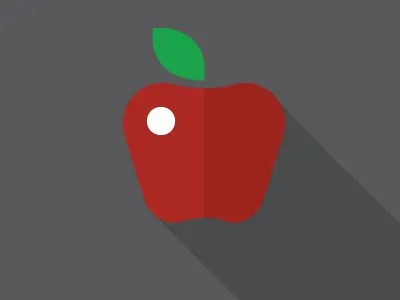 Apple apple clean fruit simple vector