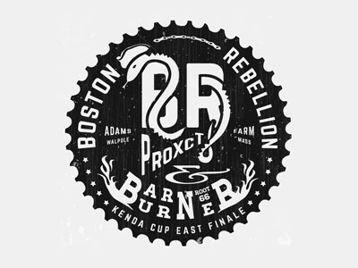 Boston Rebellion ProXCT/Root 66 Barn Burner Logo badge logo