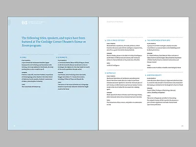 Science on Screen book print spread