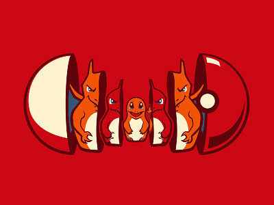 Poketryoshka - Fire Type charmander fire type nesting doll pokemon