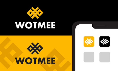 ''WOTMEE'' logo and brand design app brand logo branding business logo design graphic design logo logo design logotype monogram logo typography vector