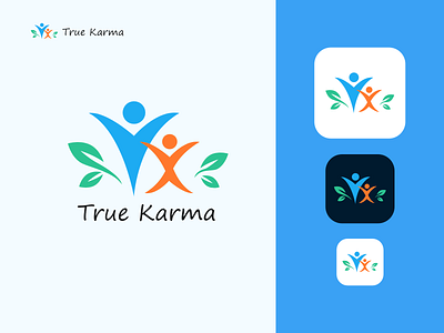 Crafting the Essence of Impact – TrueKarma Logo Design Process branding charity charitylogo illustratio illustration logo logodesign ngo truekarma