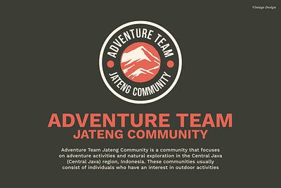 Adventure Team Jateng Community - Vintage Design adventure graphic design hand drawn illustration vintage illustration