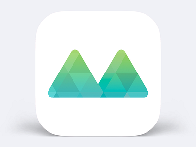 M icon icon ios letter m rhombus