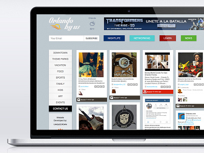 Orlando by us ! Social Media Life in Orlando Florida florida orlando social media ui web design wordpress