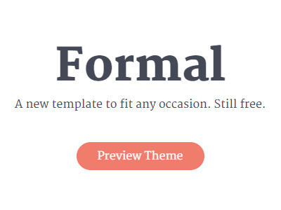 Formal Theme design professional responsive template web