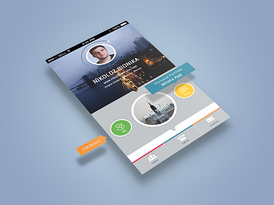 Portfolio UI app design color colorful iphone iphone c5 ui design web design