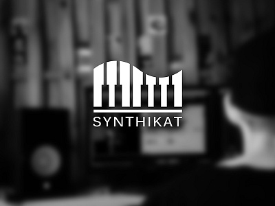 SYNTHIKAT IDENTITY art beat black branding bw creation digital flowing music photo sw white