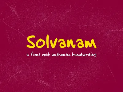 Solvanam Font comic display elegant font handwriting invitation lettering poster sans serif simple typeface wedding