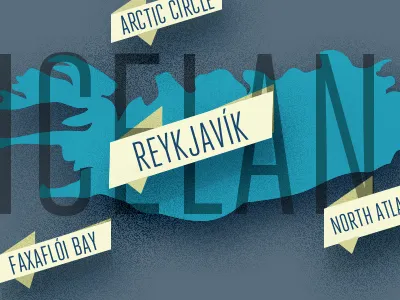 Iceland Infographic facts flat iceland illustration infographic map reykjavik stats uiux webdesign