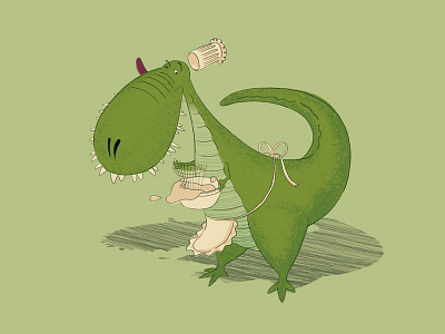 Small character portfolio - Mike character illustration photoshop simple wacom