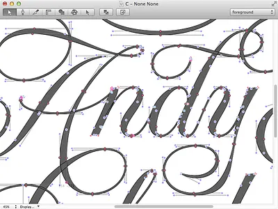 Andy beziers lettering vectors