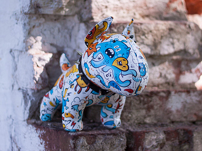 Spooky the Bull Terrier bull terrier bullterrier character dog toy