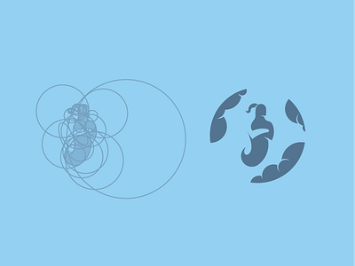 Genie Grid blue brand cloud genie logo marid negative space