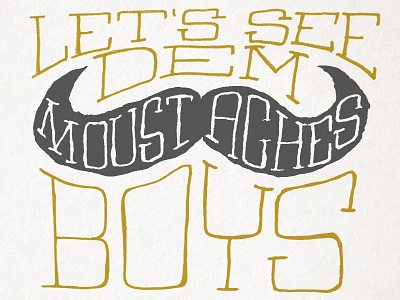 Movember lettering moutache movember november typography