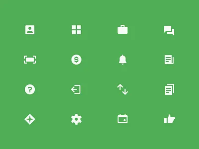 Icons Set android grabelnikov iconography icons material design minimal