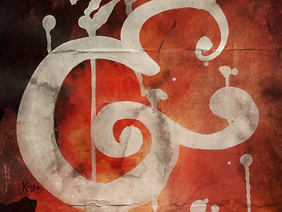 Ampersand in Red : v.01 ampersand brush lettering brush script hand lettering lettering sumi sumi ink typography