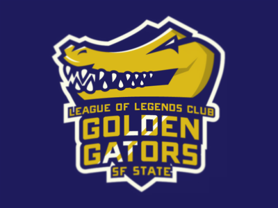 SF State League of Legends Club Logo alligator athletics branding college esports gaming gator illustration league of legends logo sports video games